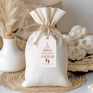  Christmas Miracle Pregnancy Announcement Gift Tags