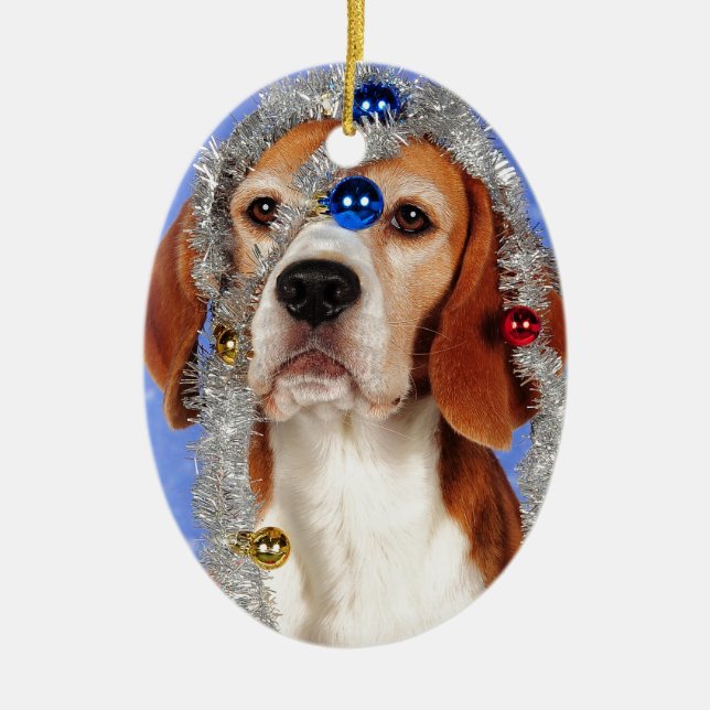 Christmas Mishap Ceramic Tree Decoration (Front)