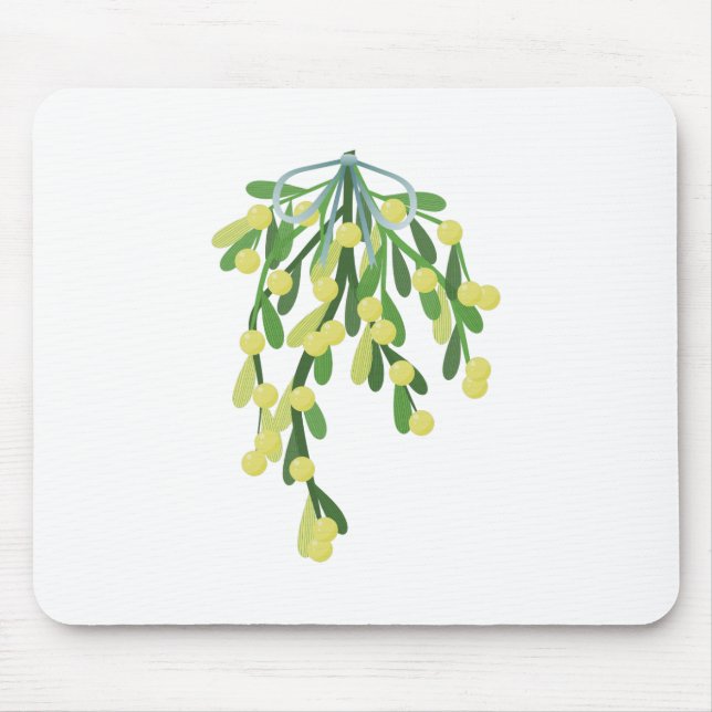 christmas mistletoe mouse mat (Front)