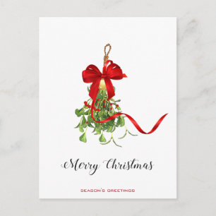 Christmas Mistletoe Postcard
