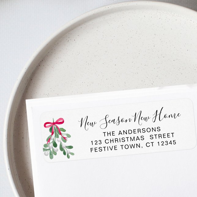 Christmas Mistletoe Return Address  (Creator Uploaded)
