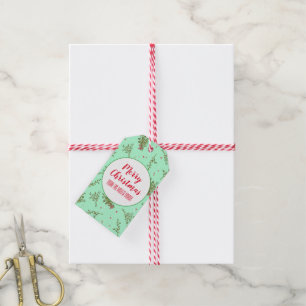 Christmas Mistletoe Romantic Xmas Holiday Love Gift Tags