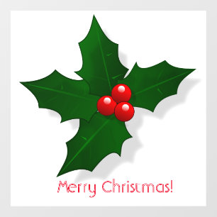 Christmas Mistletoe Window Cling