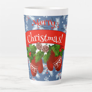 Christmas Mittens  Latte Mug