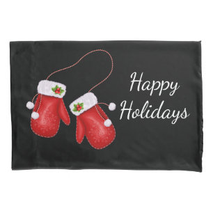 Christmas Mittens Pillowcase
