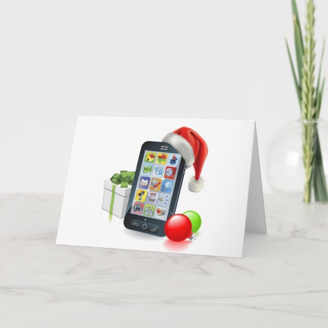 Christmas Mobile Phone Holiday Card (Front)