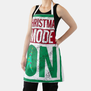christmas mode on in u apron