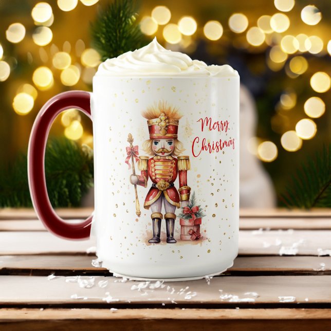 Christmas Modern Elegant Nutcracker Holiday  Mug (Christmas Modern Elegant Nutcracker Holiday Mug)
