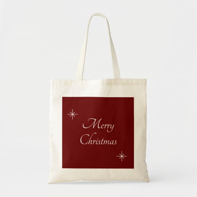 Christmas Modern Elegant Script   Tote Bag (Front)