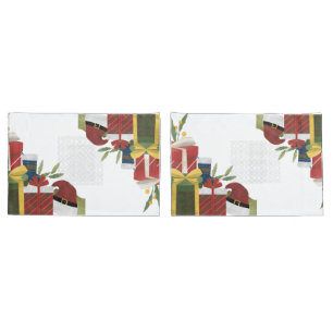 Christmas Modern Ornaments Pillowcase