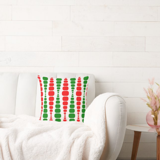 Christmas Modern Rectangles  Cushion (Couch)