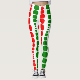 Christmas Modern Rectangles Leggings