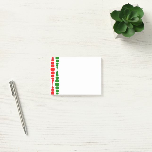 Christmas Modern Rectangles  Post-it Notes (Office)