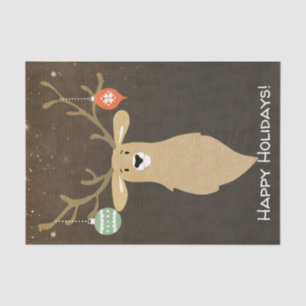 Christmas Modern Rustic Winter Deer Holiday Party Tissue Paper