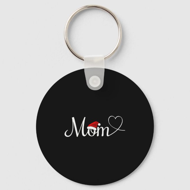 Christmas Mom Cute Mom Christmas  Key Ring (Front)