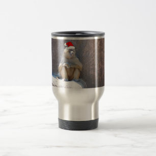 Christmas Monkeys and Baboons Travel Mug