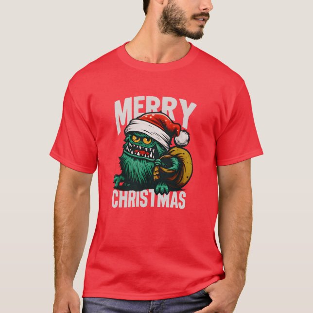christmas monster boy T-Shirt (Front)