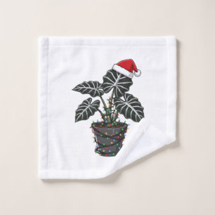  Christmas Monstera Deliciosa Split Leaf Tropical  Wash Cloth