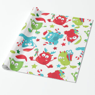 Christmas Monsters Holiday Wrapping Paper