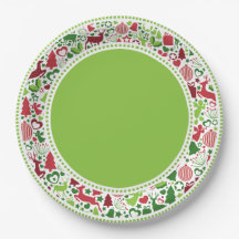Christmas Montage Paper Plates (LTGR)