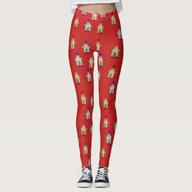 Christmas Mood Custom Leggings (Front)