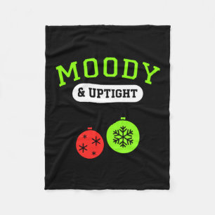 Christmas Moody & Uptight Funny Xmas Holiday S Fleece Blanket