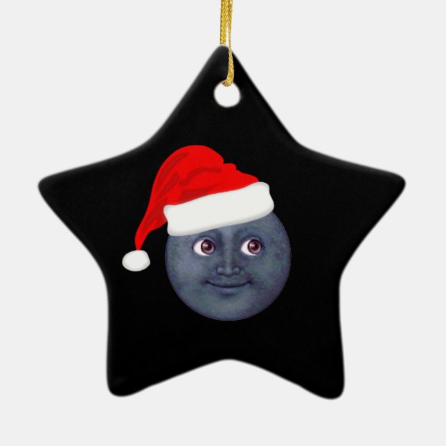 Christmas Moon Emoji Ornaments (Back)