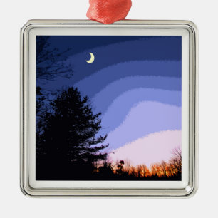 Christmas Moon Ornament