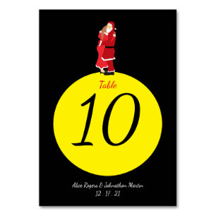 Christmas Moon Table Number