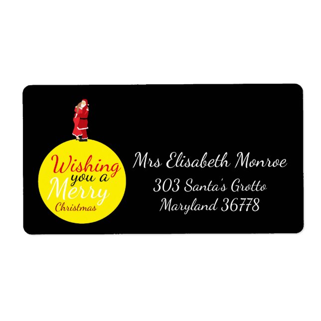 Christmas Moon Wishing You A Merry Christmas (Front)