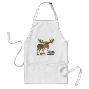 Christmas Moose~ Apron