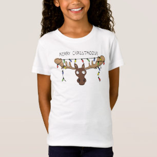 Christmas Moose Cute Funny Holiday Animal T-Shirt