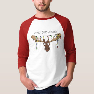 Christmas Moose Cute Funny Holiday Animal T-Shirt