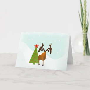 Christmas Moose Holiday Card