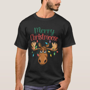 Christmas Moose Merry Christmoose Men Women  T-Shirt