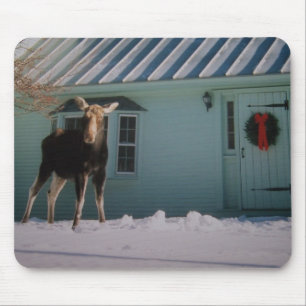 Christmas Moose Mouse Mat