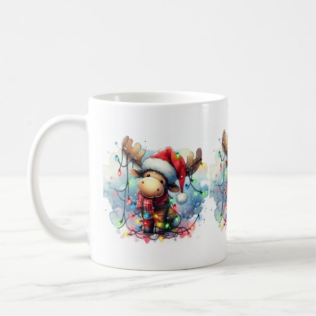 Christmas Moose Mug (Left)