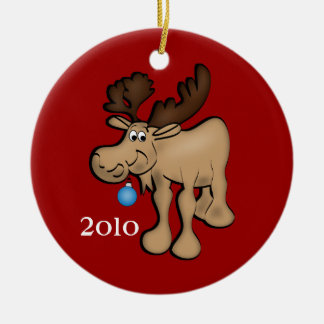 Christmas Moose Ornament