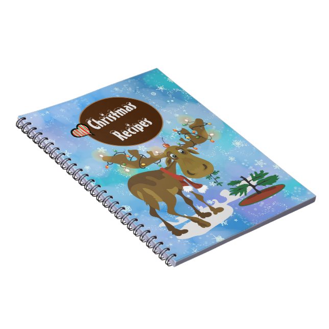 Christmas Moose Recipe Notebook (Right Side)