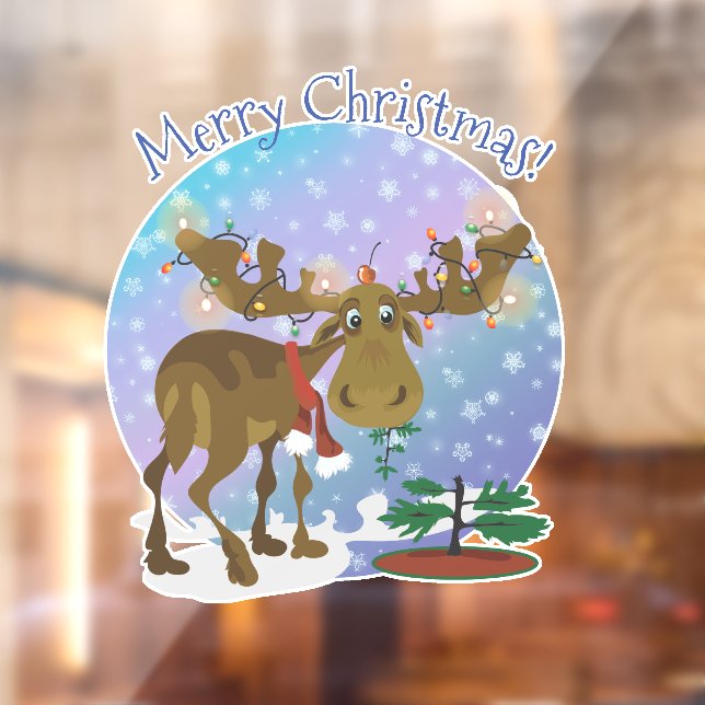 Christmas Moose Window Cling (Sheet 2)