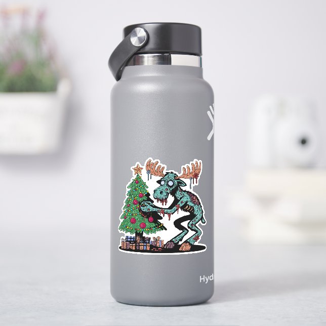 Christmas Moose Zombie (HydroFlask)