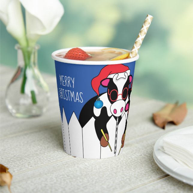 Christmas Moosicians Paper Cups (Insitu)