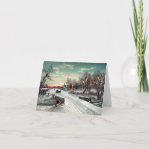 CHRISTMAS MORN, c1885. Holiday Card