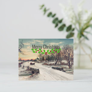 Christmas Morn, fine art painting, Postcard