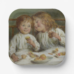 Christmas Morning (by Joseph Clark) Paper Plate