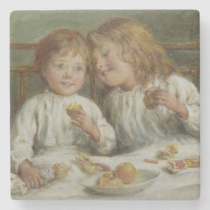 Christmas Morning (by Joseph Clark) Stone Coaster