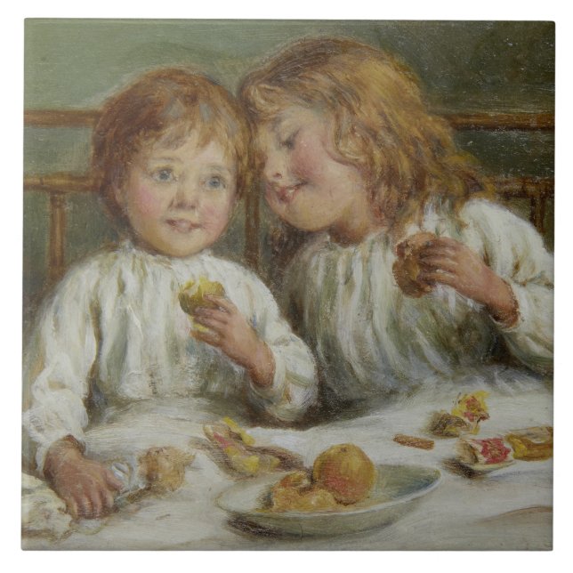 Christmas Morning (by Joseph Clark) Tile (Front)