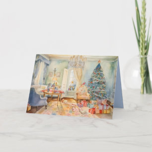Christmas Morning Folded Greeting Card