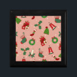 Christmas Morning  Gift Box<br><div class="desc">This pretty design is what you need to get your home ready for the holidays!  The festive colours will match just about anything you have.</div>