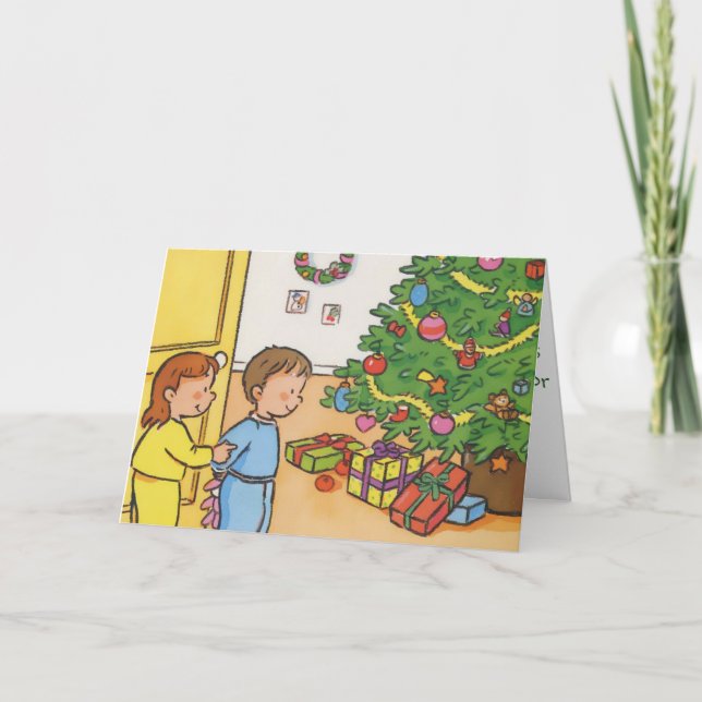 Christmas Morning Holiday Card (Front)